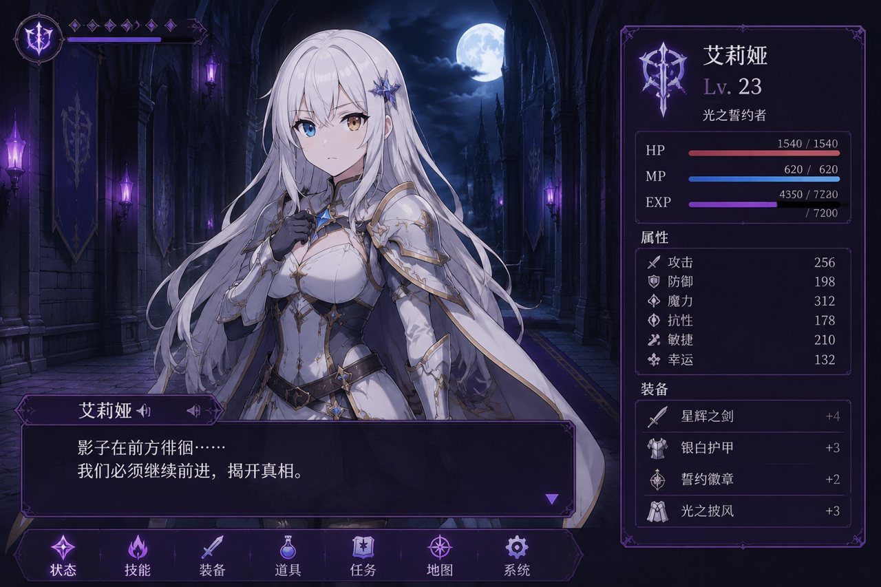 光与影的二重身 日式奇幻RPG 画面 1